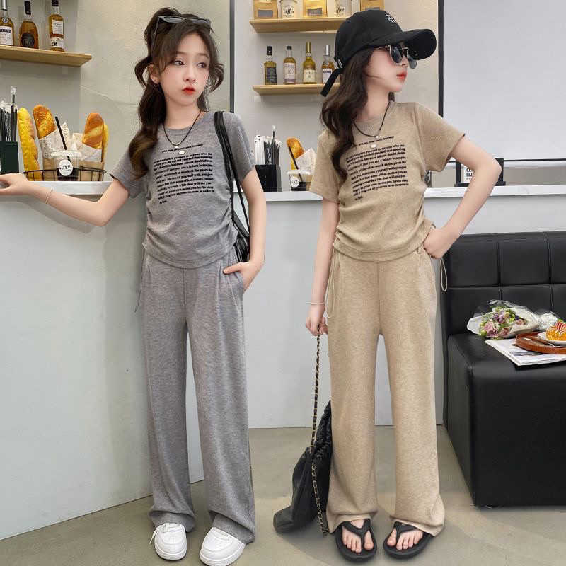 ชุดลำลอง Dorila หญิงแขนสั้น สำหรับเด็กอายุ 3-12 ปี แบบ 2 ชิ้น (เสื้อด้านบน + กางเกง) - รูปที่ 6