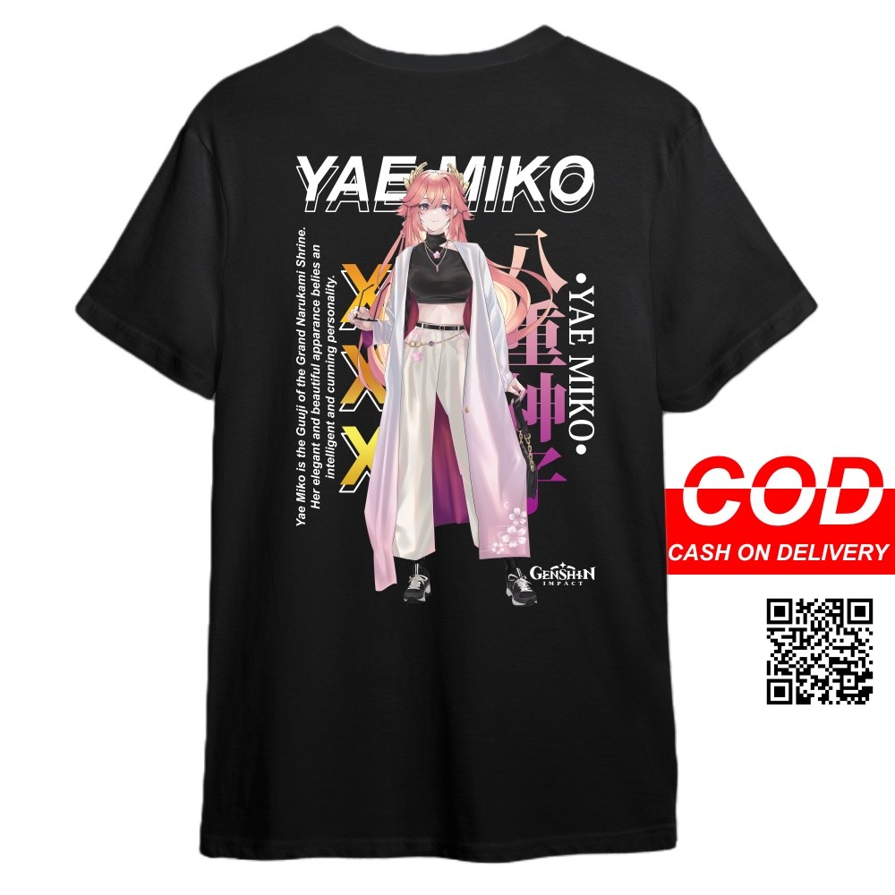 WHITE QUEEN - เสื้อยืด YAE MIKO GENSHIN IMPACT - GENSHIN YAE MIKO SPECIAL