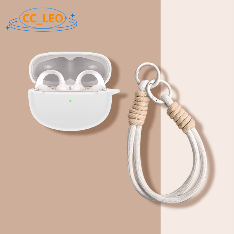 for Baseus Bowie MC1 Open Ear Case Silicone Soft Case Cute Lanyard Suitable for Baseus Bowie MC1 Sho