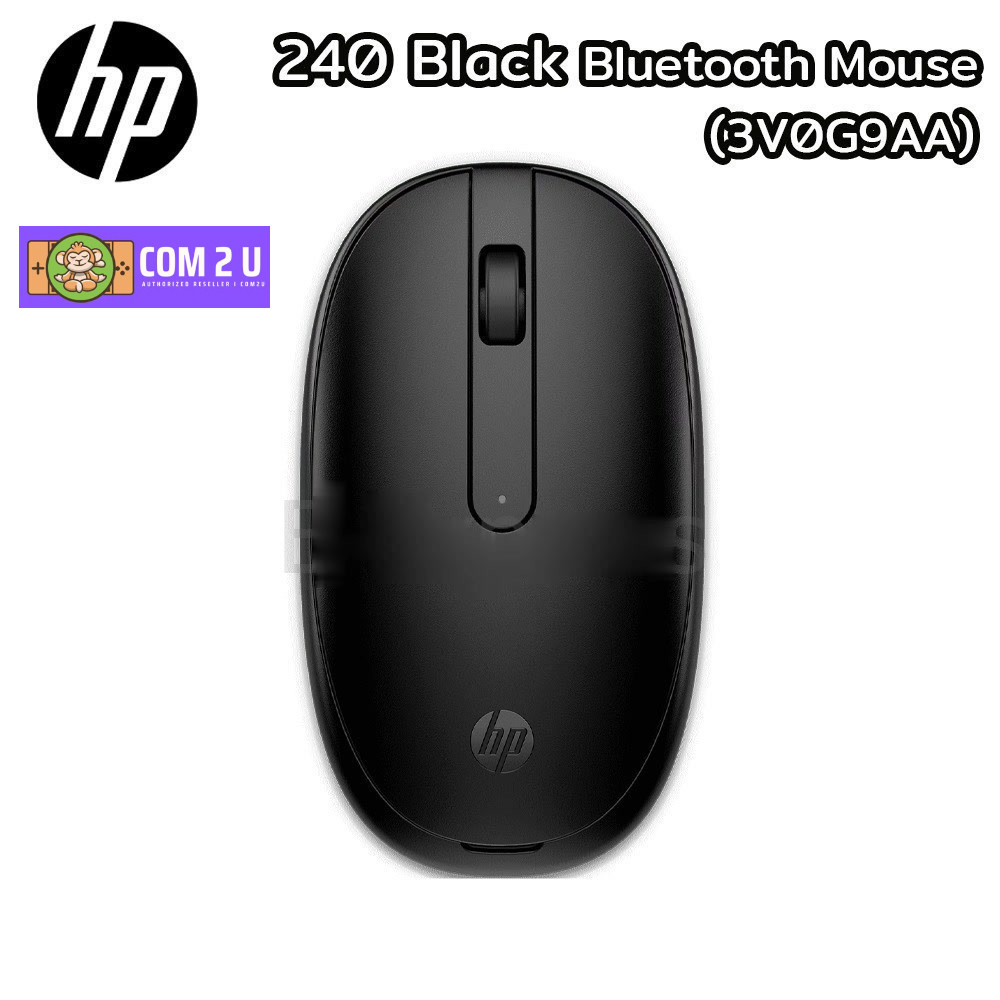 HP MOUSE 240 BLUETOOTH BLACK : 3V0G9AA#UUF เมาส์ไร้สาย ของแท้ ประกันศูนย์ 1 ปี
