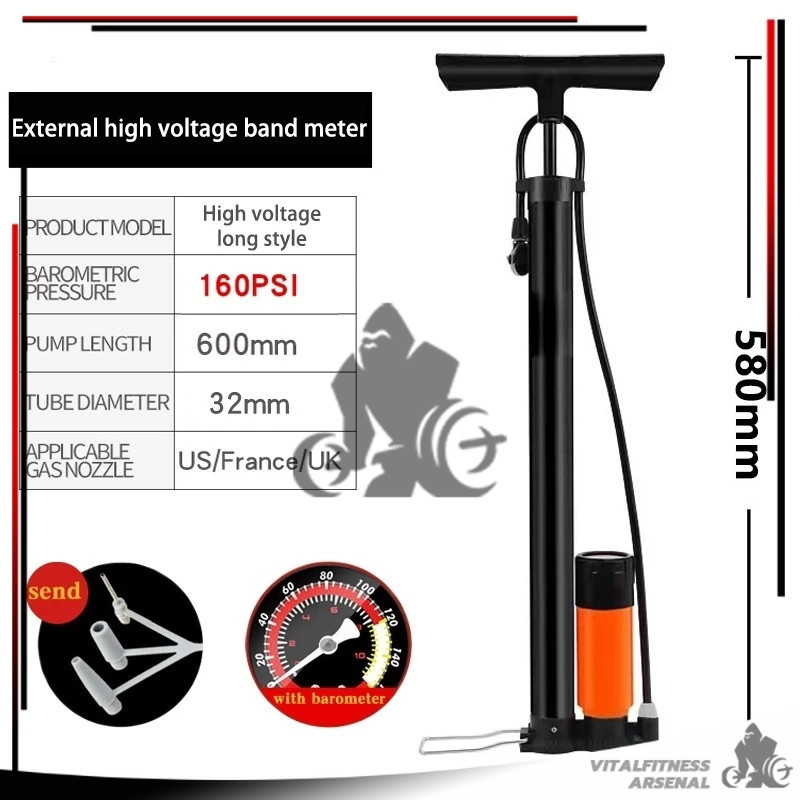 พร้อมส่ง สูบลม ที่สูบลม ที่เติมลมยาง ที่สูบลมจักรยาน ที่สูบลมสูบลม มอเตอร์ไซค์ แข็งแรงทนทาน แรงดันแรง