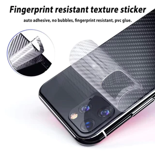 2 in 1 ฟิล์มคาร์บอนไฟเบอร์ ติดด้านหลัง 9D ฟิล์มกระจก For iPhone 16 12 11 15 13 14 Pro Max 7 8 6 Plus 12 Mini X XR XS Max