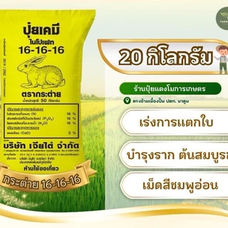 [แบ่งขาย 20 กก.] ปุ๋ยตรากระต่าย 16-16-16