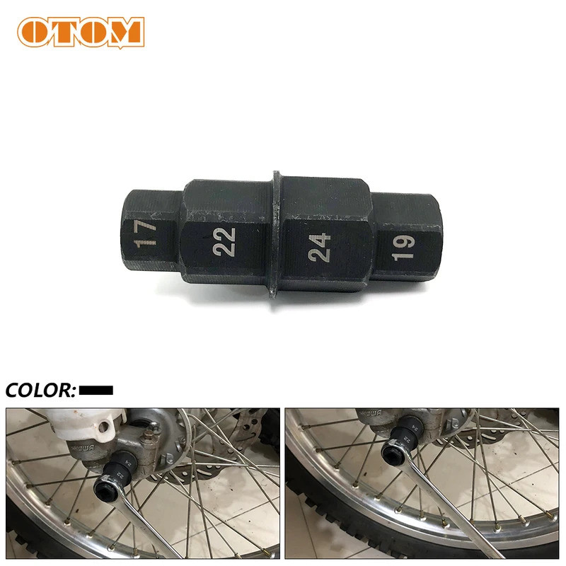 TM Motorcycle Front Axle Repair Wrench Hub Hexagon Socket Motorbike Wheels Spindle Sleeve Dedicated 