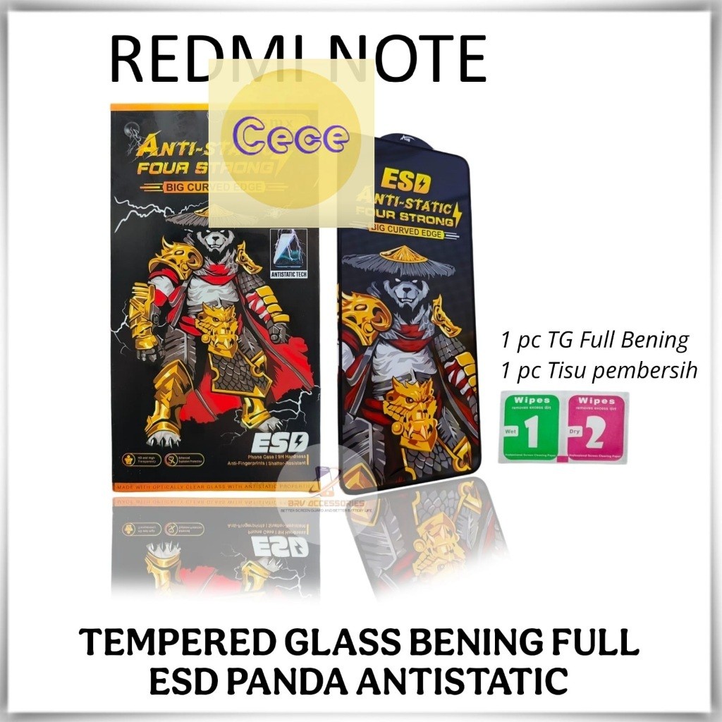 TEMPERED GLASS REDMI NOTE FULL ANTI-STATIC ESD GLASS สําหรับ REDMI NOTE 5 PRO RD NOTE 8 NOTE 8 PRO R