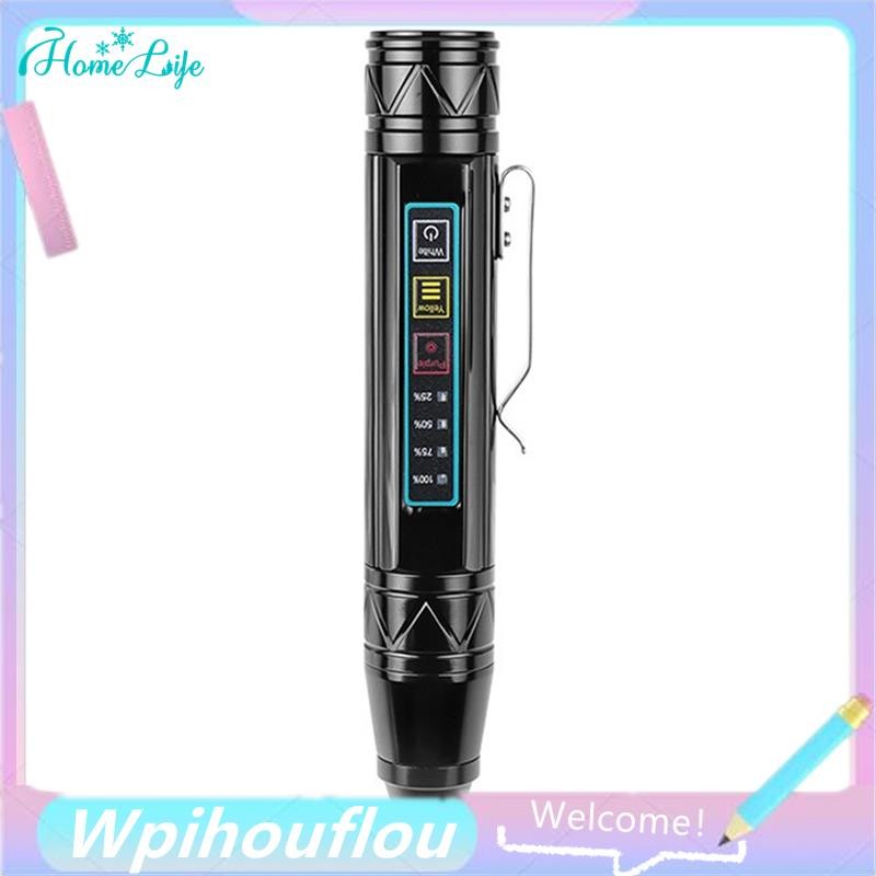 ไฟฉาย LED LCD มีหลอด.LED 4 แบบ รวมทั้ง 365nm และ 395nm UV Light