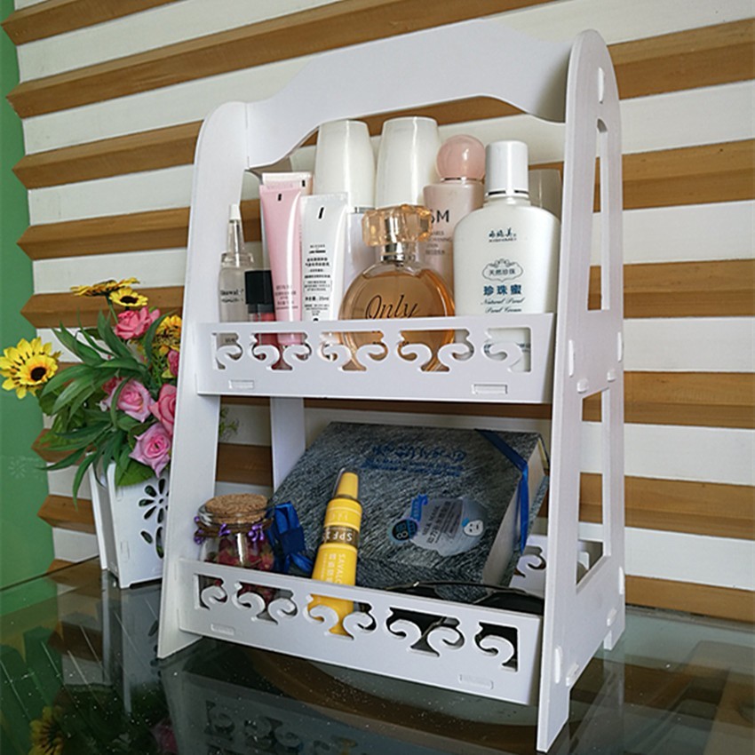 TATA LIVING - ชั้นวางเครื่องสําอางจัดเก็บเดสก์ท็อป DIY อเนกประสงค์ T628