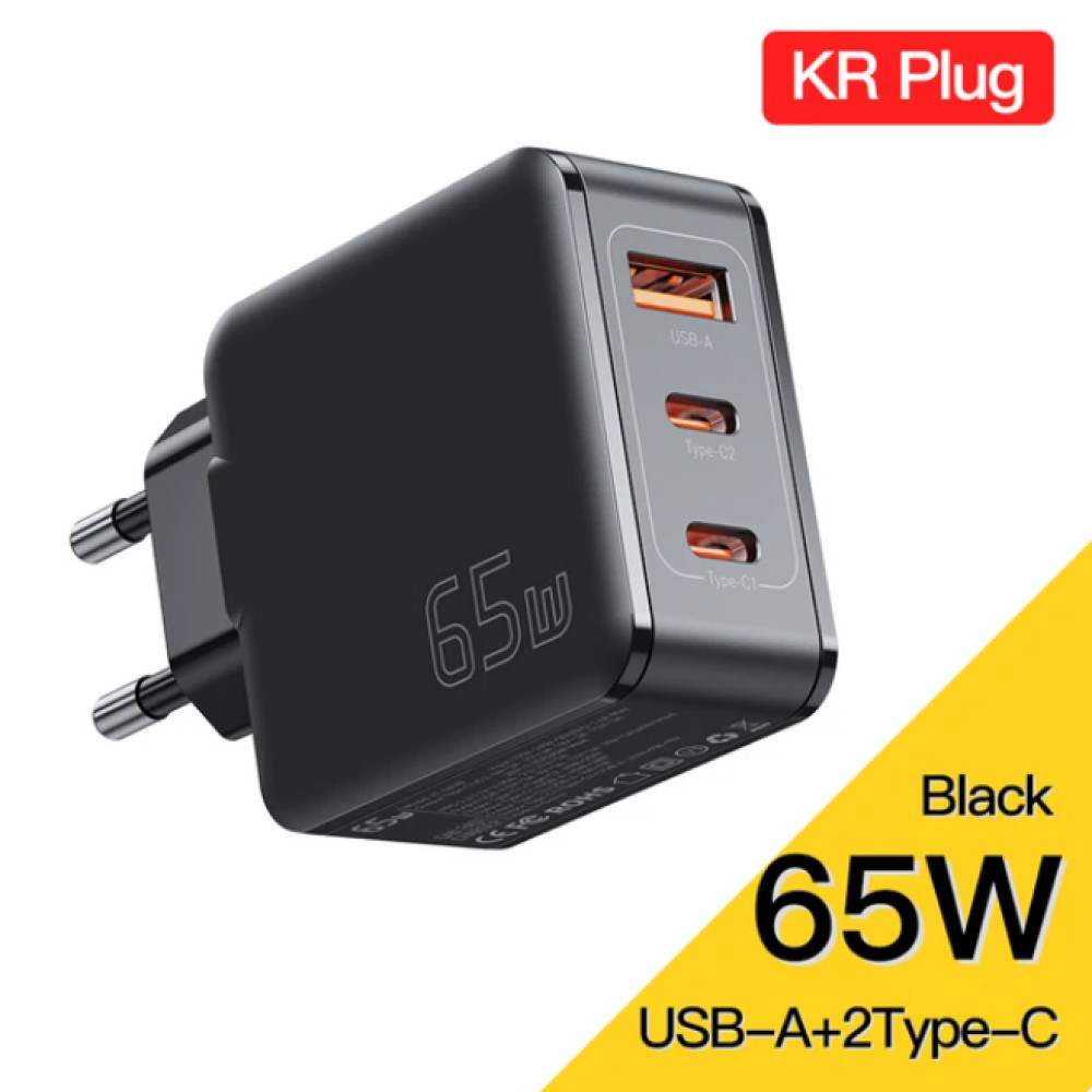 ANDEASTRAR ESSAGER GaN Multi Port PD 65W Fast Charging Charger Head - JT-G65B