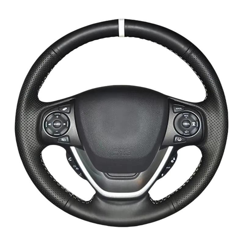 มือเย็บพวงมาลัยรถสําหรับ Honda Freed Auto Braid บนฝาครอบพวงมาลัยรถจัดแต่งทรงผมอุปกรณ์ตกแต่งภายใน