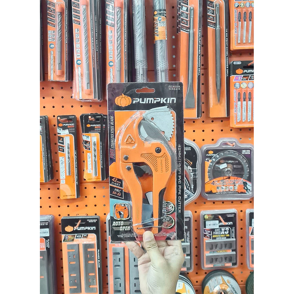 🧡พร้อมส่ง🧡กรรไกรตัดท่อ PVC ขนาด 42 mm. Pumpkin PTT-RPC42 (33624)