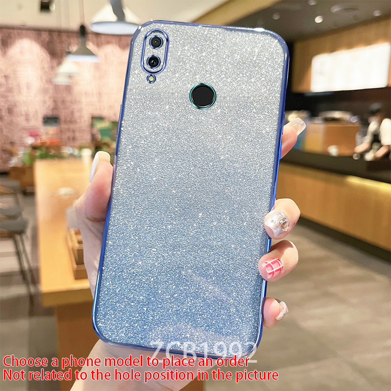 Ultra ThinCasing Huawei Y7 Y9 2019 y7 prime y7 pro 2019 เคสโทรศัพท์ แม่เหล็กดูดชาร์จใหม่แฟลชกระดาษโปร่งใสไฟฟ้า TPU soft case CYMWX04 - รูปที่ 6