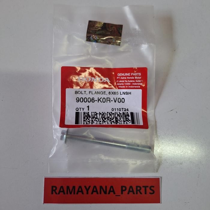 สลักเกลียวหน้าแปลน 6X65 Honda PCX 160 K1Z Vario 160 K2S 90006K0RV00