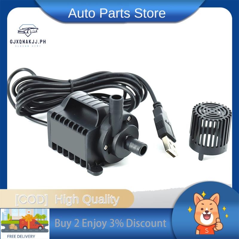 5V Submersible ปั๊มน้ํา 0-600L/H ปั๊มน้ําพุขนาดเล็ก 8 ระดับปรับ 0-7.2ft ยก USB ชาร์จสําหรับสระว่ายน้