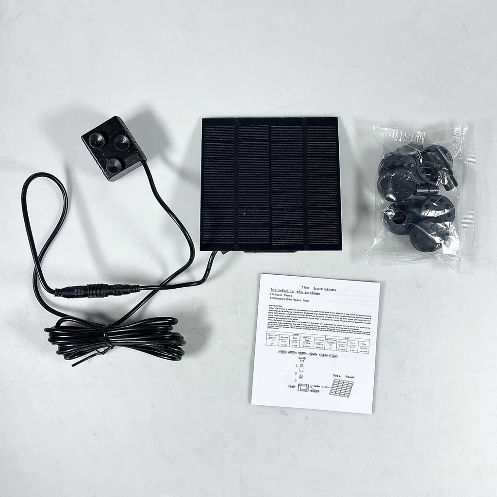 MATAHARI 1CLICK2BUY น้ําพุบ่อพลังงานแสงอาทิตย์ 7V 1.5W 200L/H - GY-D-001