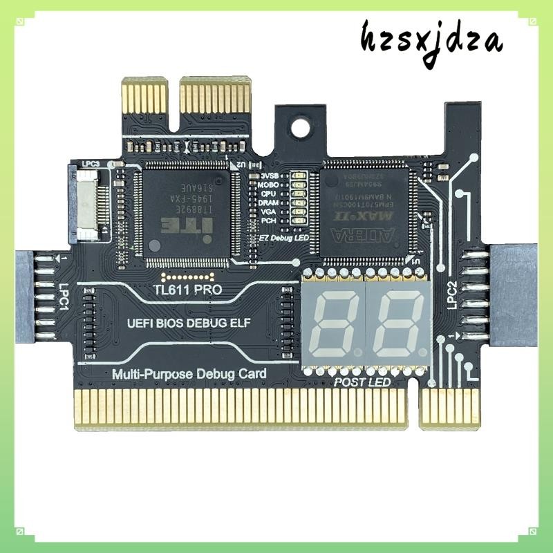 การ์ดวินิจฉัย TL611 PRO, การ์ดวินิจฉัย Pcie สําหรับเมนบอร์ด Pci เดสก์ท็อปและแล็ปท็อป (สีดํา) hzsxjdz