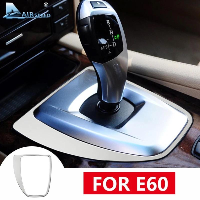 Airspeed อลูมิเนียมสําหรับ BMW E60 อุปกรณ์เสริม BMW E60 สติกเกอร์สําหรับ BMW E60 ภายใน Trim รถเกียร์