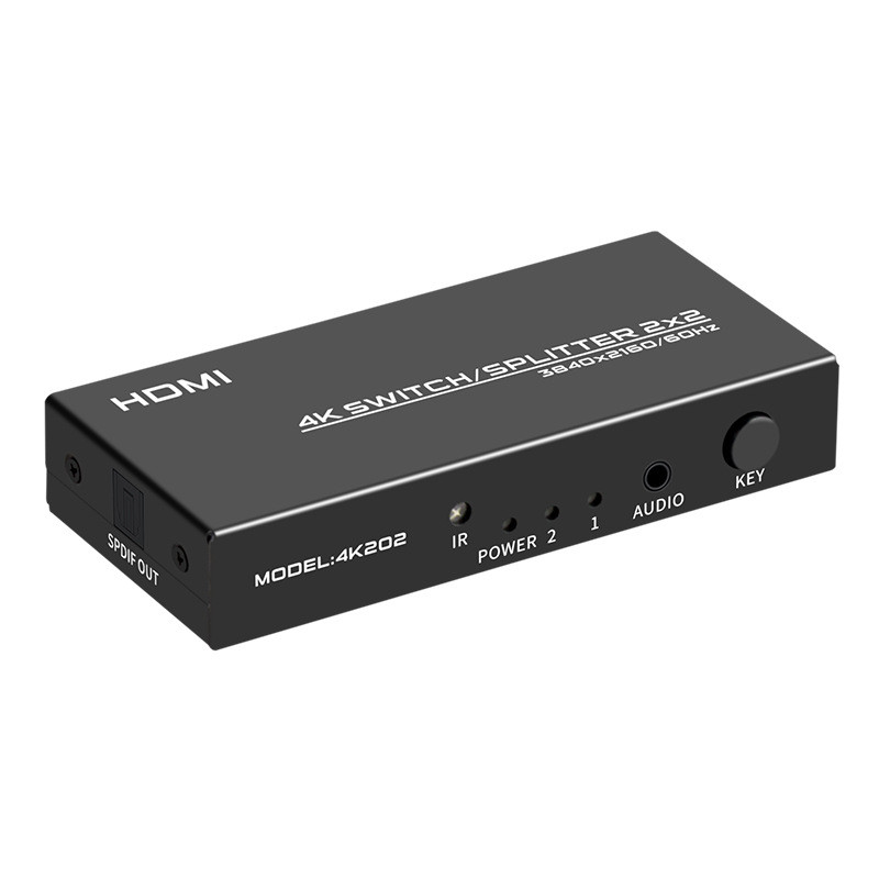 2 In 2 Out Matrix Distribution HD 4K Four In 2 Out Audio Separation 3D Notebook HDMI Matrix Switch