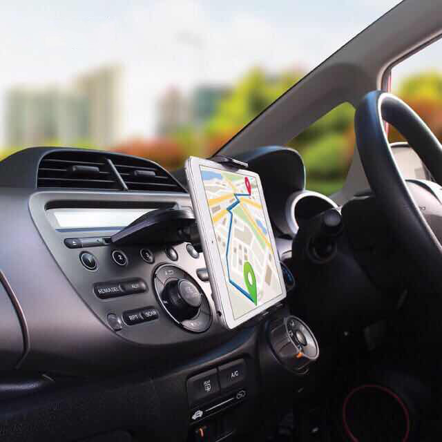 The JBK Shop 789 ที่จับมือถือและi Padในรถยนต์แบบเสียบช่องCD รองรับหน้าจอมือถือและi pad ขนาด4.7”ถึง13