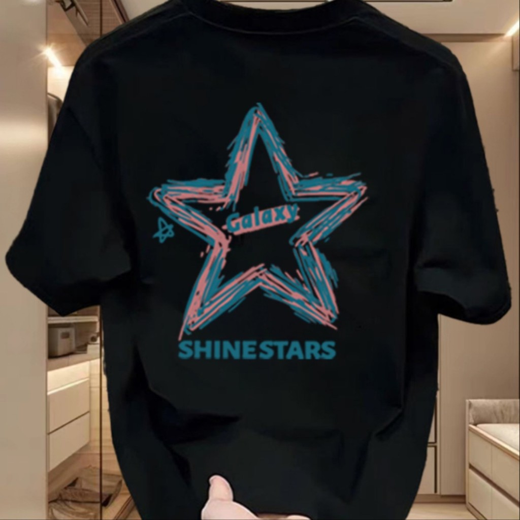 Street Wear เสื้อยืดผ้าฝ้ายแท้แขนสั้นผู้ชายฤดูร้อน 2024ins หลวมรอบคอ Ruffian หล่อ Casual Top เสื้อยื