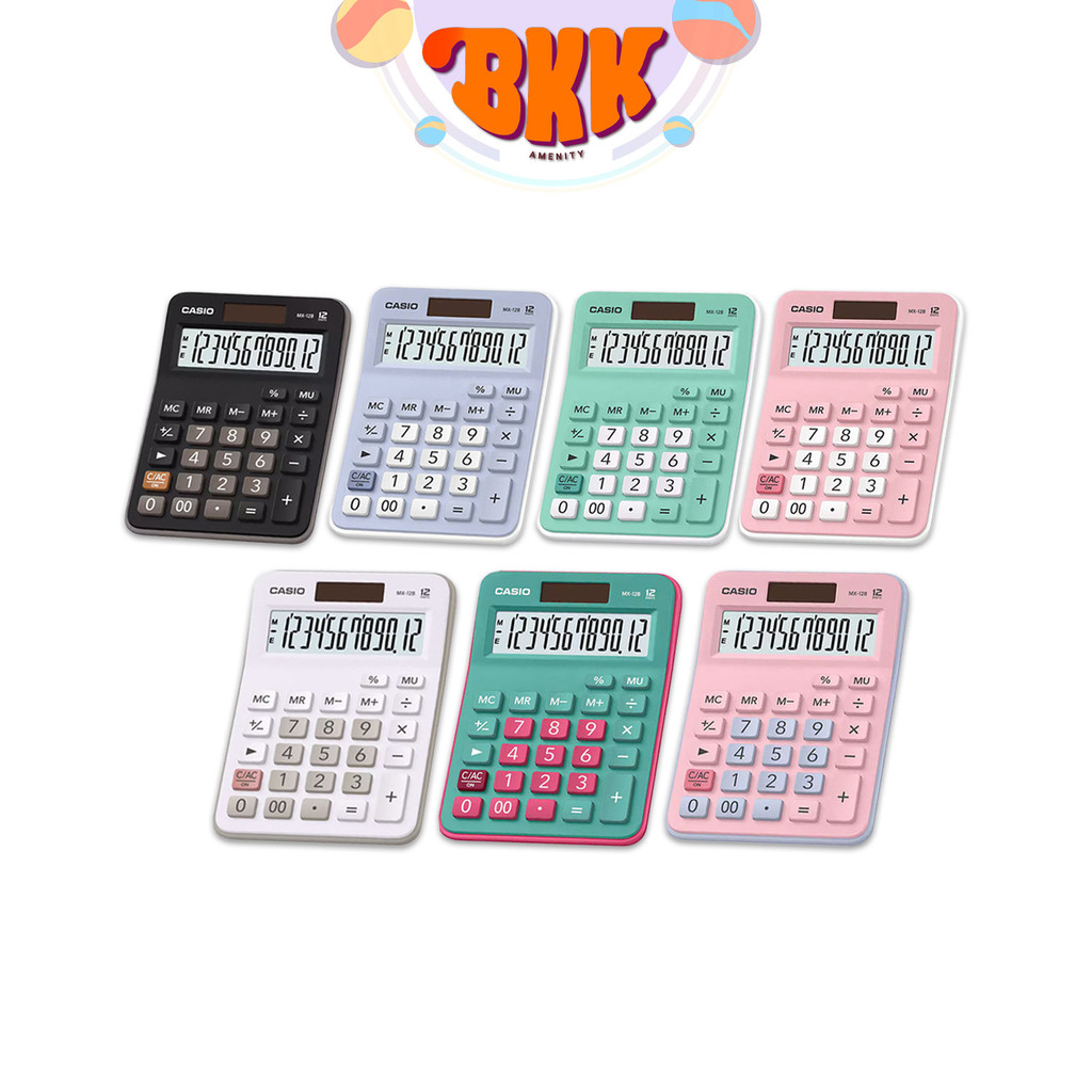 [ของแท้ มี สคบ. ทุกชิ้น] Casio (คาสิโอ) เครื่องคิดเลข รุ่น MX-12B เครื่องคิดเลขตั้งโต๊ะ แบบ 12 หลัก ประกัน2ปี (1เครื่อง)