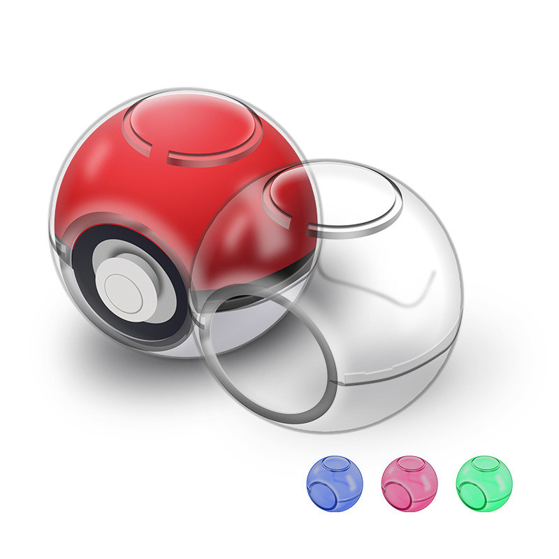 One Pair 2 Pack switch Poké Ball Protective Case switch Pocket Poké Ball Crystal Case