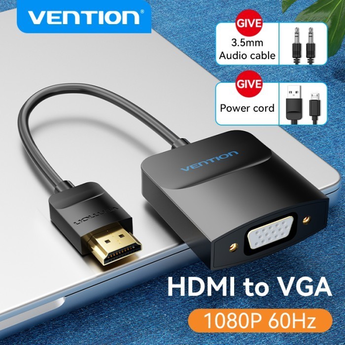 Vention อะแดปเตอร์แปลง HDMI เป็น VGA สําหรับจอภาพและโปรเจคเตอร์ - 42161