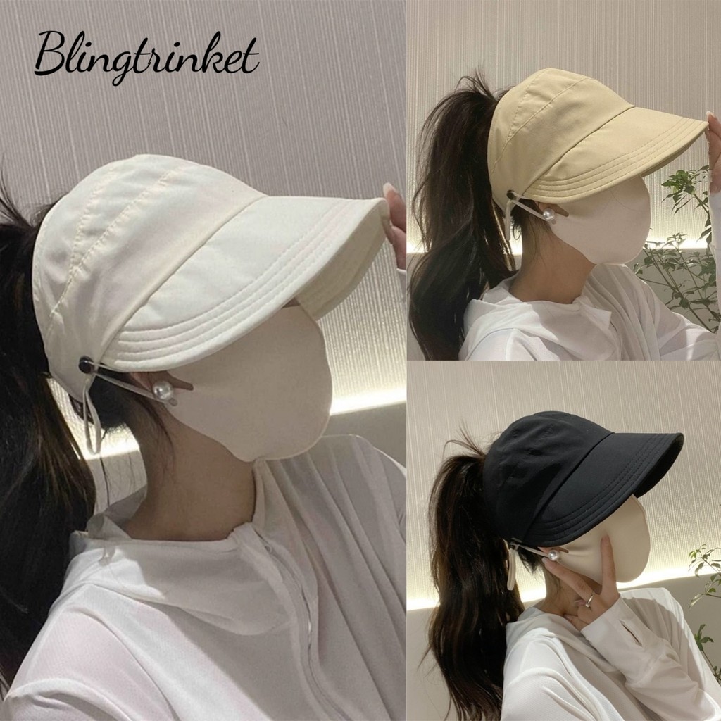 BlingTrinket 💕💕 หมวก หมวกกันแดด การป้องกันรังสียูวี น้ำหนักเบาและระบายอากาศได้ดี มีสไตล์และเรียบง่าย ราคาที่เอื้อมถึง