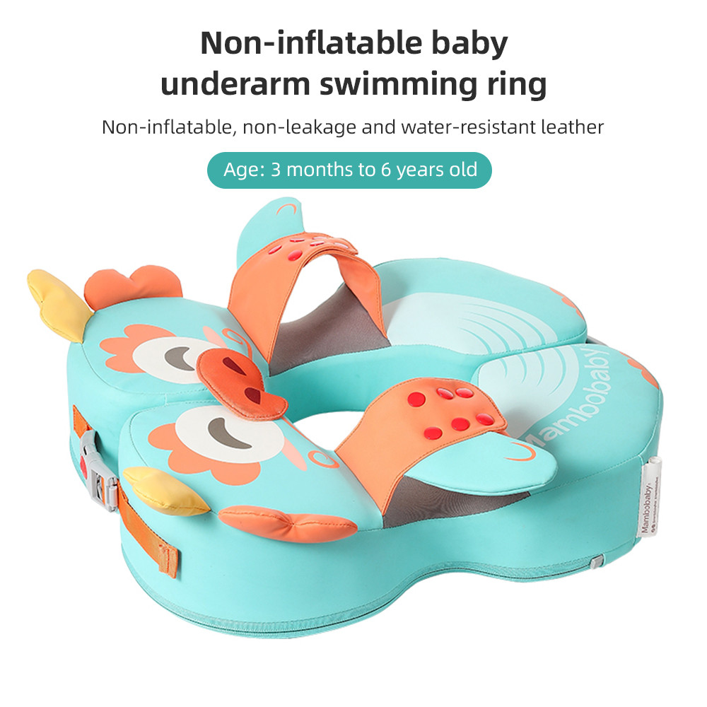 Mambobaby ว่ายน้ําลอย Non-inflatable กันน้ํา แหวนว่ายน้ํา Trainer สําหรับ 3-72 เดือน