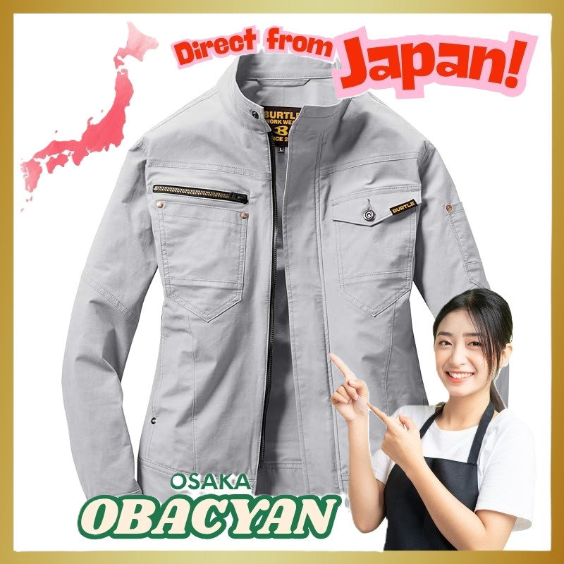 BURTLE Unisex Spring/Summer Jacket Model 591 - Silver 3L,Direct from Japan
