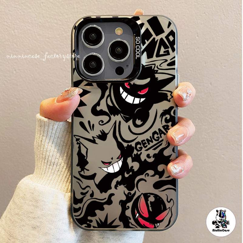 niuniu-เคสโทรศัพท์ For iPhone 11 12 13 14 15 Pro Max XR X XS 7 Plus เคส เคซิลิโคนุ่มสสีเงินเคส เร็กเก้ รูปแบบ Laser Case
