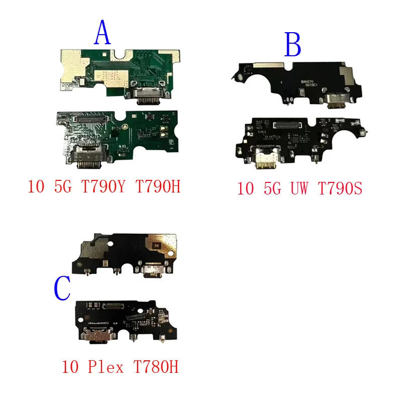 1 ชิ้นชาร์จ Connector Dock USB ชาร์จพอร์ตปลั๊ก Flex สําหรับ TCL T780H T790Y T790H 10 5G UW T790 T790