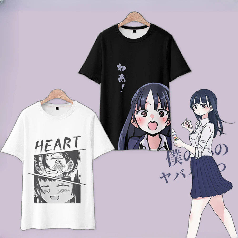 The Dangers in My Heart Anna Yamada 3D พิมพ์ T เสื้อผู้หญิงผู้ชายฤดูร้อน O-คอสั้นแขนสั้นตลก Tshirt กราฟิก Tees Streetwear