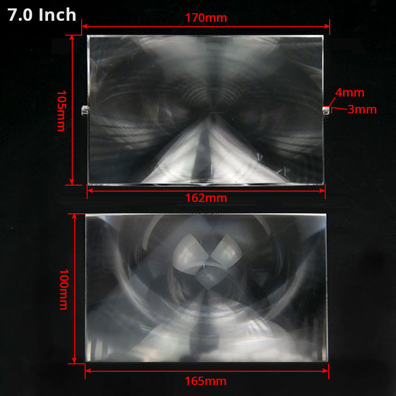 7 นิ้ว DIY โทรศัพท์โปรเจคเตอร์ Fresnel เลนส์ PMMA ด้าย Condensing เลนส์โฟกัส Lentes