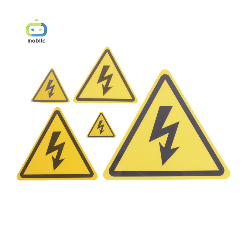 [maygood] 2pcs Danger High Voltage Electric Warning Safety Label Sign Decal Sticker {TH}