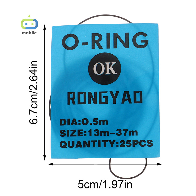 [เมย์กู๊ด] 1แพ็ค0.5/0.6/0.7/0.8/0.9มมนาฬิกาโอริงกันน้ํายางนาฬิกาปกหลังปะเก็น โอ แหวนซ่อมช่างซ่อมนาฬิกาเครื่องมืออุปกรณ์เสริม {ไทย} - รูปที่ 3