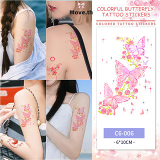 ในไทย-พร้อมส่ง✨สติกเกอร์รอยสัก หลากสี ละเอียดอ่อน สไตล์เกาหล…