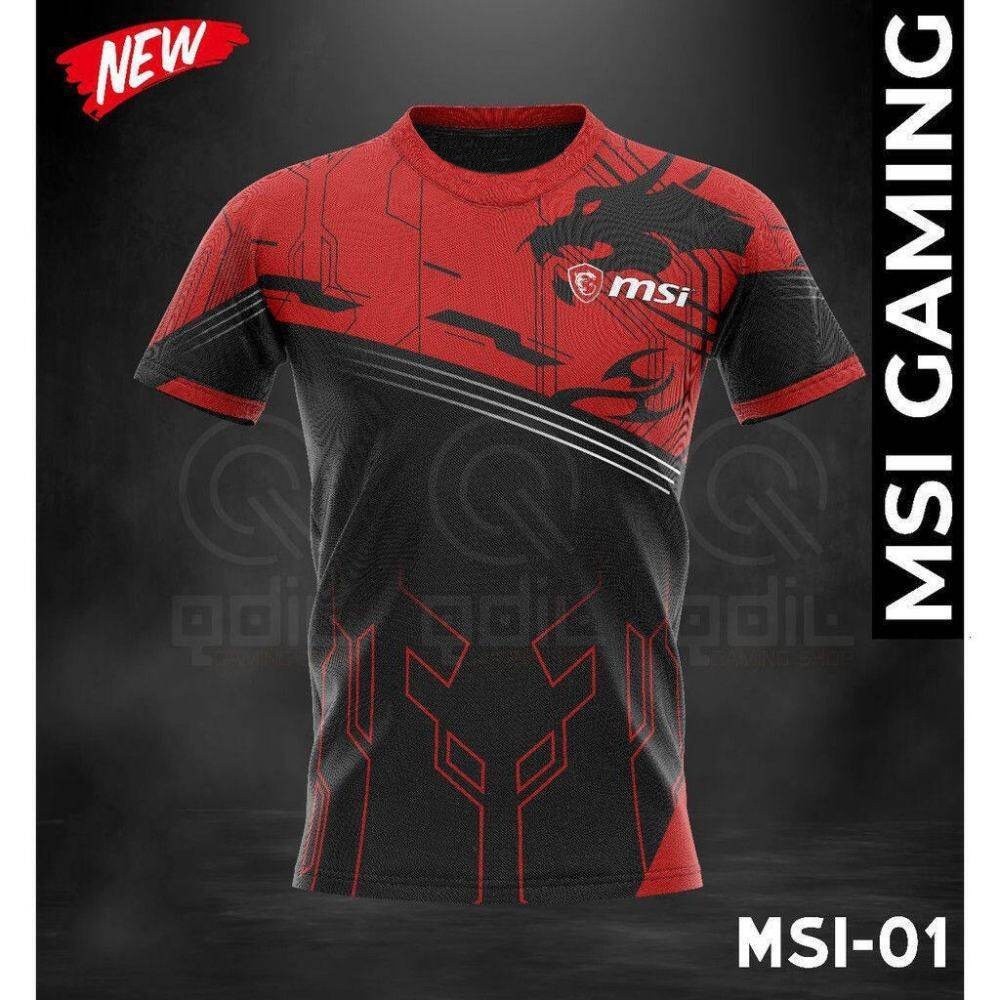 2024 เสื้อสเวตเตอร์แขนสั้นใหม่ Msi GAMING