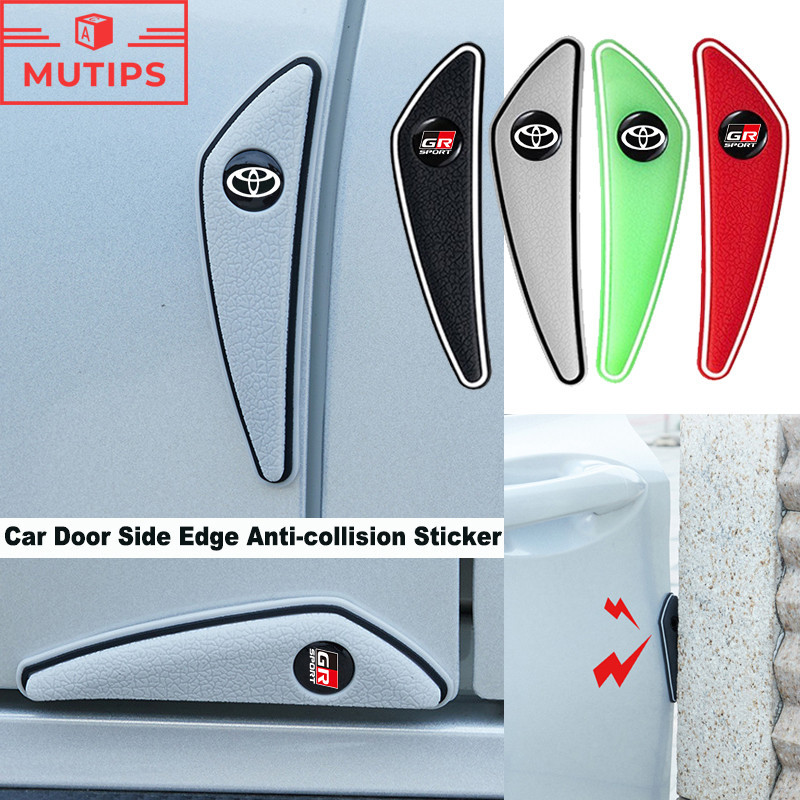 ตกแต่งบ้าน Toyota 4 ชิ้น/เซ็ตประตูรถ Anti-Collision สติกเกอร์ประตูกันชน Anti Collision Pad เบาะสําหรับ Wigo Vios Rush Innova Hilux Raize Avanza Fortuner HiAce Yaris Corolla Altis Ag ส่งด่วน สั่งเลย