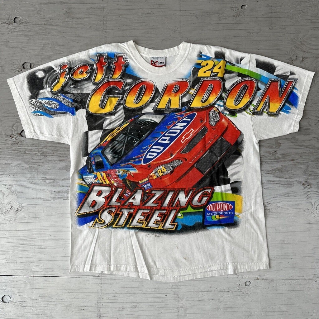 Vintage Chase Authentics 2001 เสื้อ Jeff Gordon Nascar Racing Aop ไซส์ใหญ่