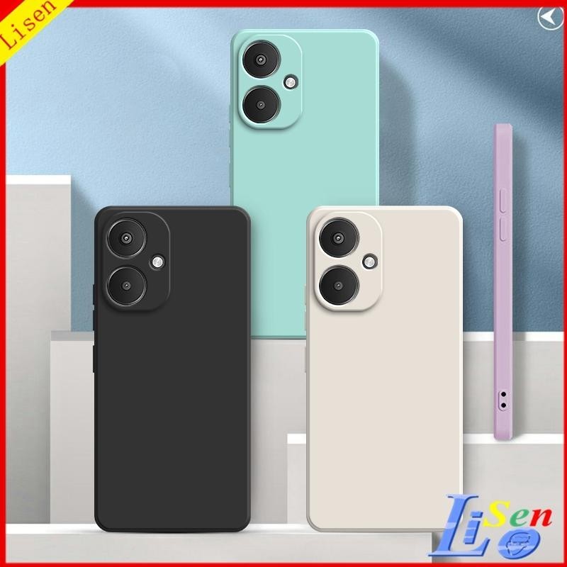 Redmi 13C 5G/13 4G/12C/12/10C/10A/9C/9/9A/9T/Redmi 10 สีทึบซิลิโคนเหลว anti drop เคสโทรศัพท์ YT