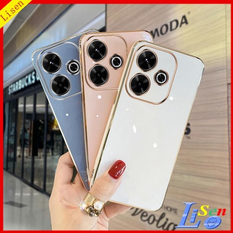 Redmi 13 4G/13C 5G/12C/12/10C/10A/9C/9/9A/9T/Poco M6 เคสโทรศัพท์สีทึบที่เรียบง่ายและมีสไตล์ ZB