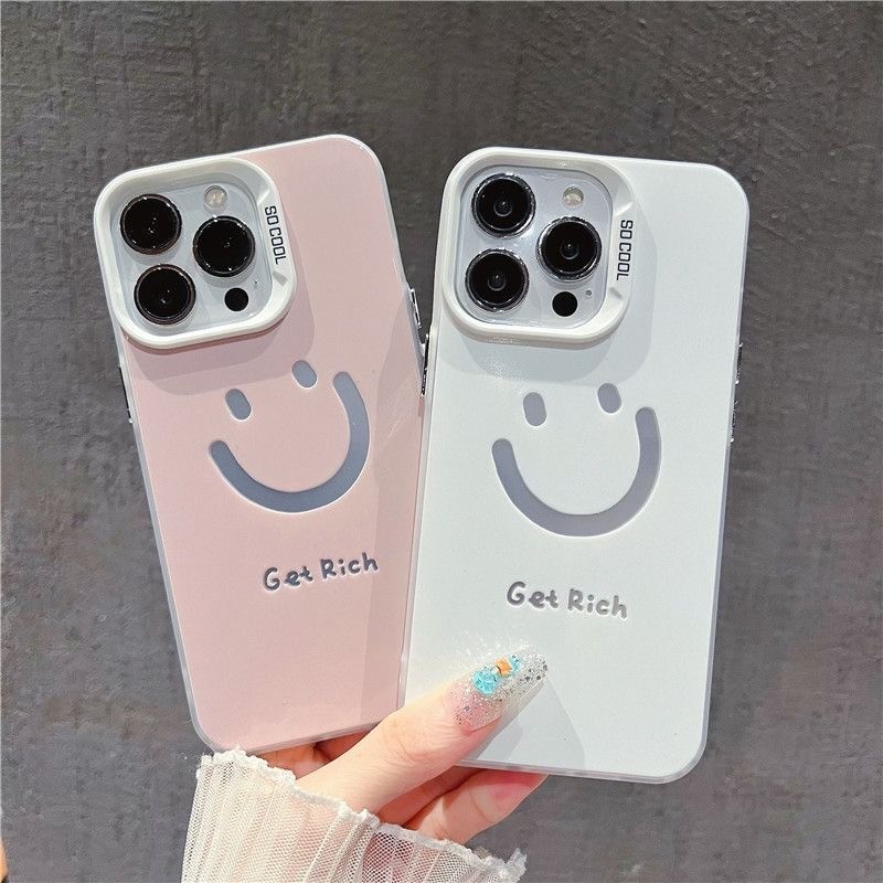 เคส เคสยิ้มเรียบง่าย Samsung galaxy s24fe s25 ultra note20 ultra s20 fe s21 s22 + s23 plus s24 ultra 5G ปลอก casing