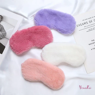 Yosunrui] 1 ชิ้น Plush Sleep Eye Mask Aldults Sleep Light Proof Night Eye Cover นุ่มและผิว Silk Eye Patch Health Care ใหม่