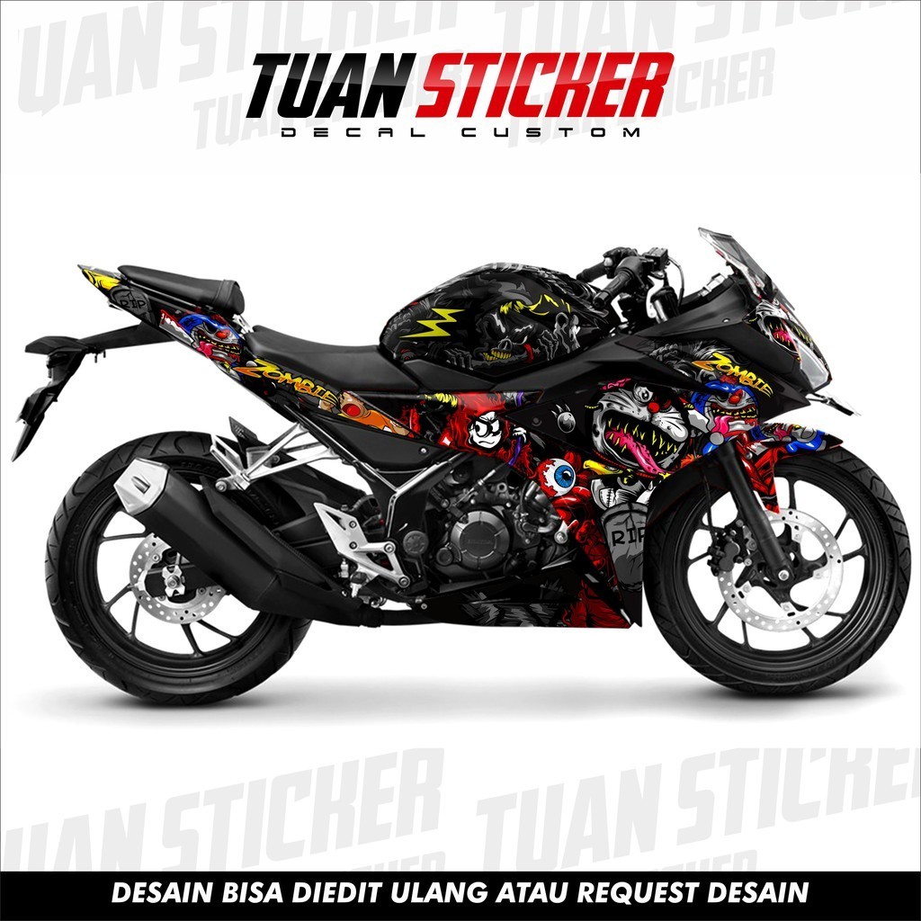 สติ๊กเกอร์ Striping Decal CBR 150 R สติ๊กเกอร์ Striping Decal CBR150R CBR150 R เต็มร่างกายโดราเอมอนซ