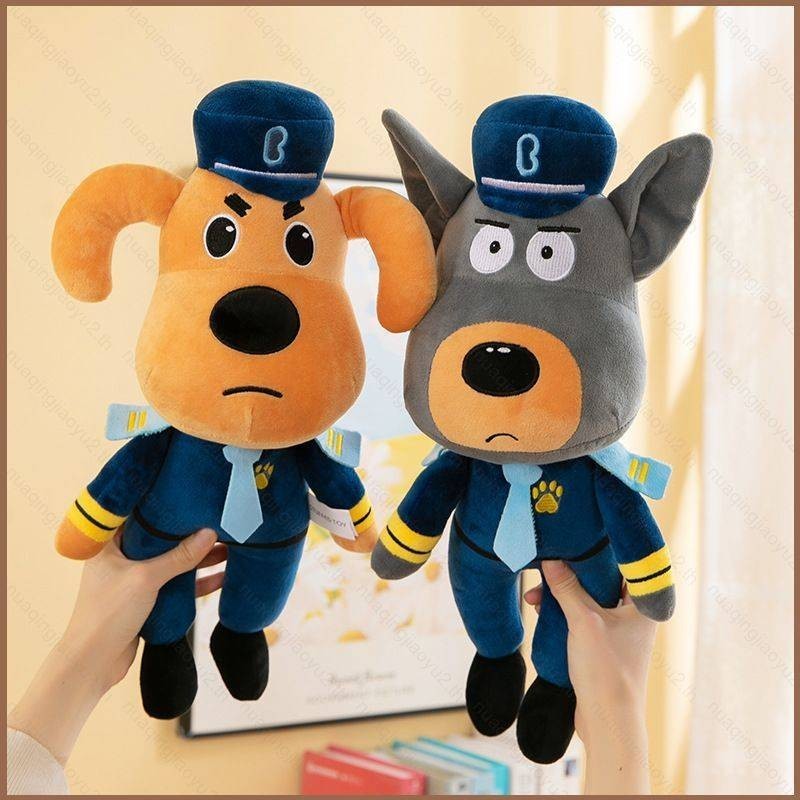 60 ซม.นายอําเภอ Labrador และ Dobie ตุ๊กตาตุ๊กตาของขวัญเด็กตกแต่งบ้านหมอนการศึกษาของเล่นยัดไส้สําหรับเด็ก