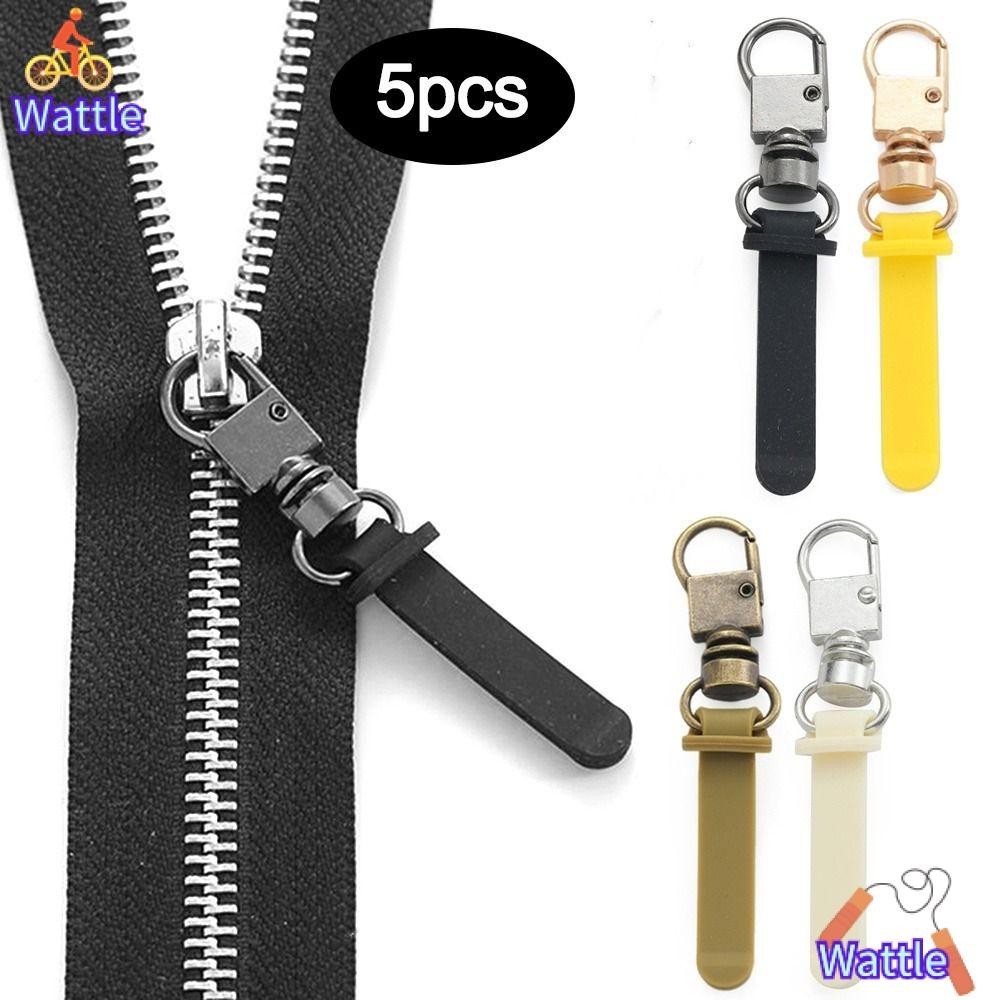 Wattle ซิปโลหะ, เปลี่ยน DIY เย็บหัวซิป, Universal Zipper Sliders หัวเป้กระเป๋าซ่อมที่ถอดออกได้เปลี่ยน Tab ซิปเสื้อผ้ากระเป๋า