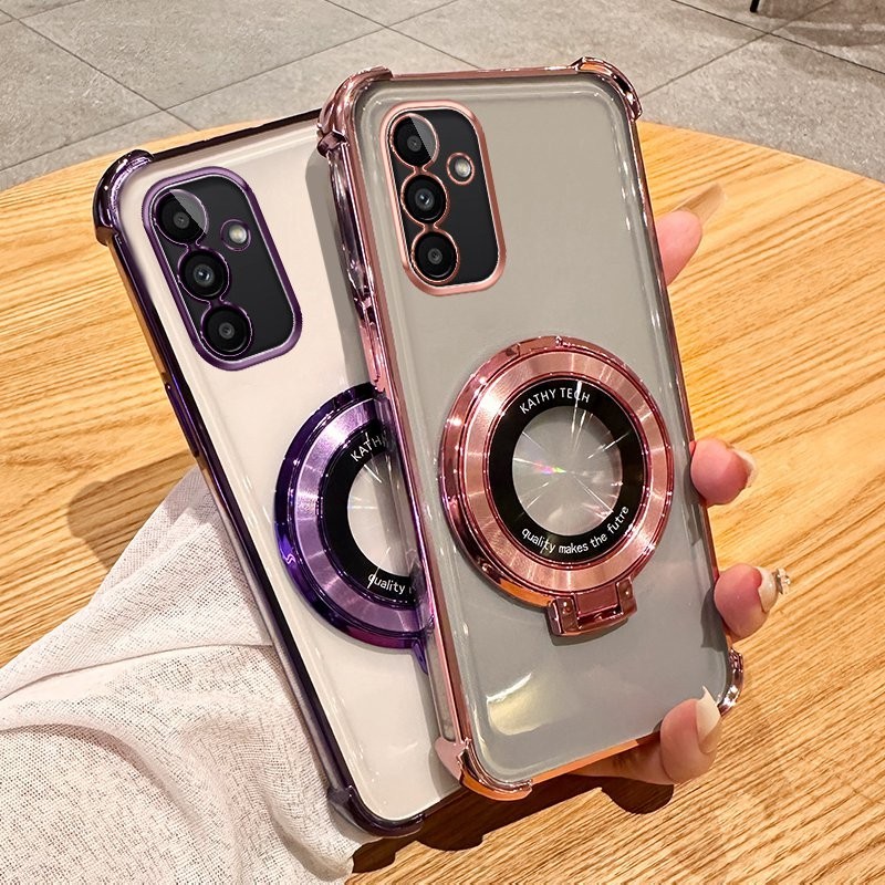 SAMSUNG Ybdเคสโทรศัพท์สําหรับsamsung Galaxy A13 A05S A14 A15 A34 A35 A54 A55 A24 A25 5Gโปร่งใสรวมทุกอย่างเปลือกนุ่มHigh-end Sensationพร้อมสี่มุมAnti Fall