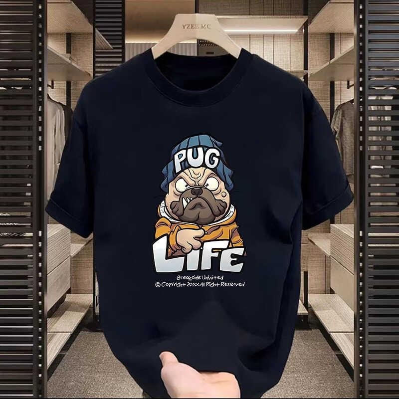 You-T เสื้อยืดคอกลม ไม่มีริ้วรอย ผ้านุ่ม ไม่หดตัว รูปแบบ "LIFC" ผ้าฝ้าย 100% สวมใส่สบาย แฟชั่นและลำลอง S-4XL