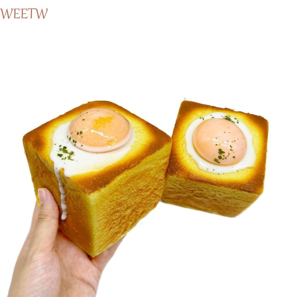 ขนมปังจําลองอาหาร บีบเล่น ของเล่นสไตล์ช้า นุ่มเค้กขนาดใหญ่ สะท้อนกลับ