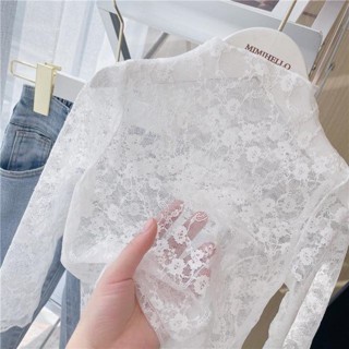 [Xiao] เสื้อลูกไม้เด็กหญิง bottoming ฤดูใบไม้ผลิและฤดูร้อนเส…